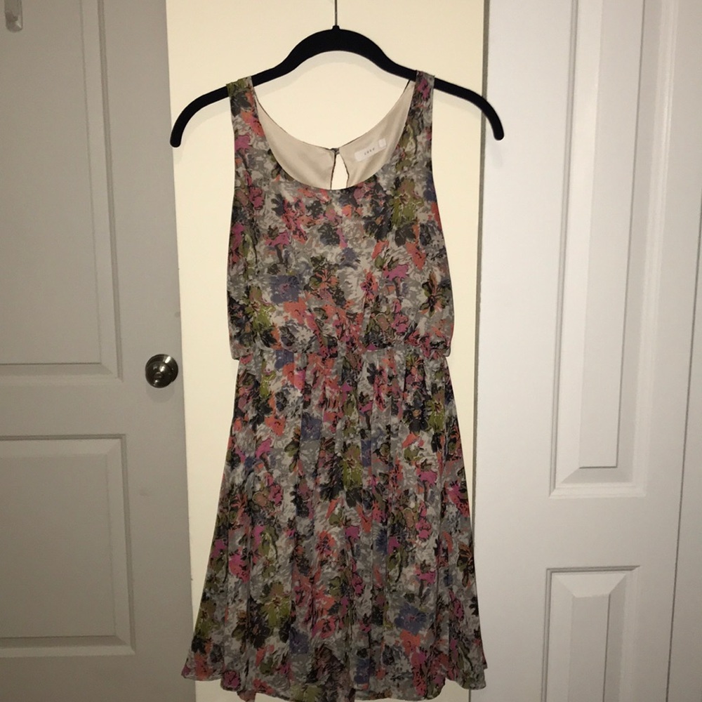 Sleeveless floral dress